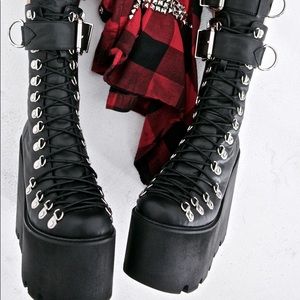 Dolls Kill Guardian Platform boots